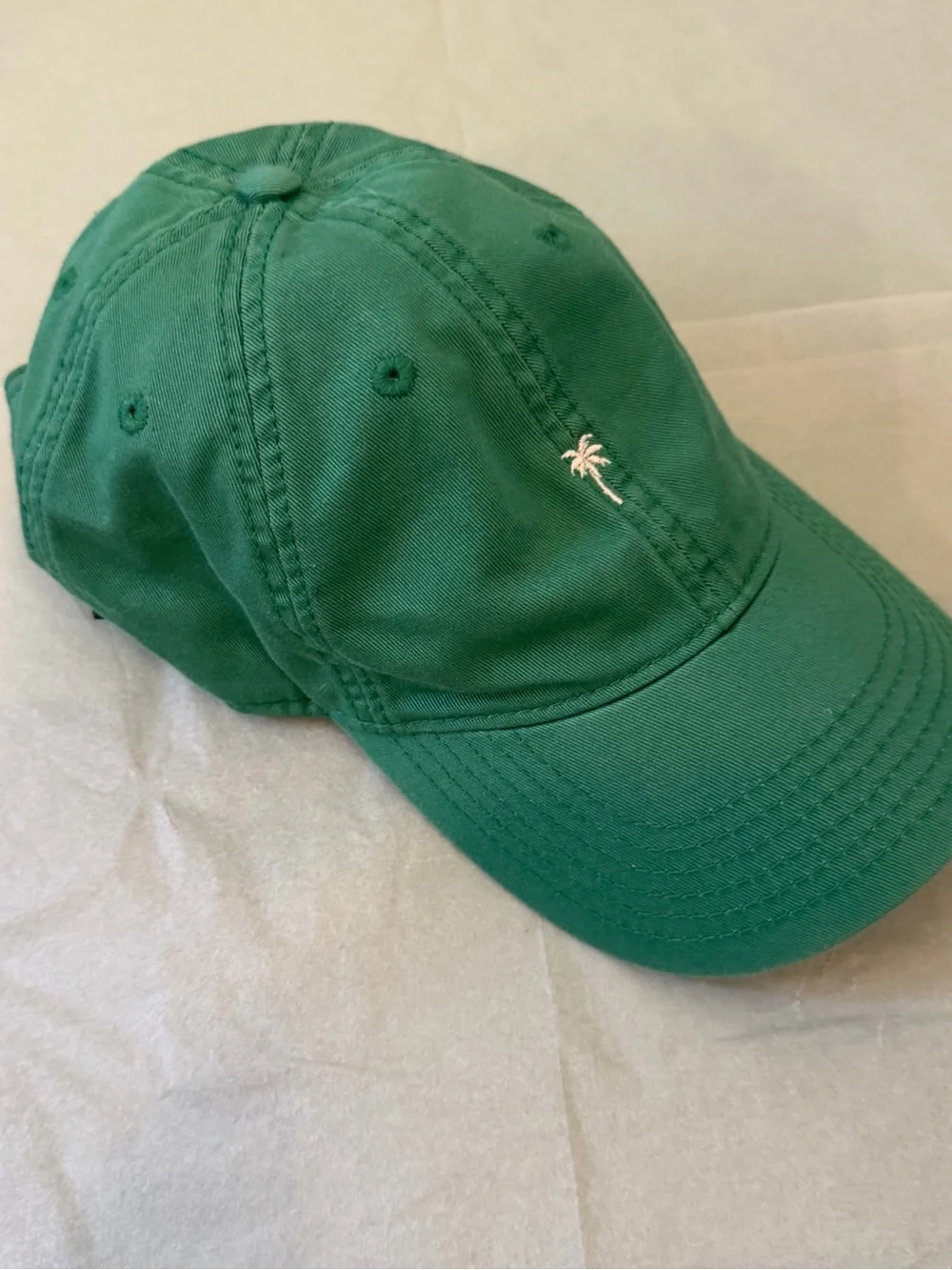 Green Palm Embroidered Baseball Cap